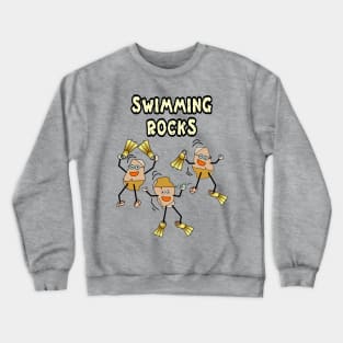 Swimming Rocks Crewneck Sweatshirt